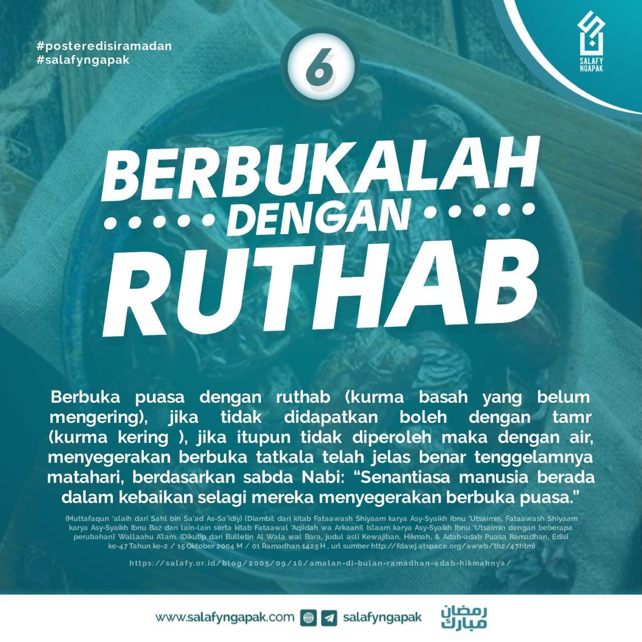 Berbukalah dengan Ruthab